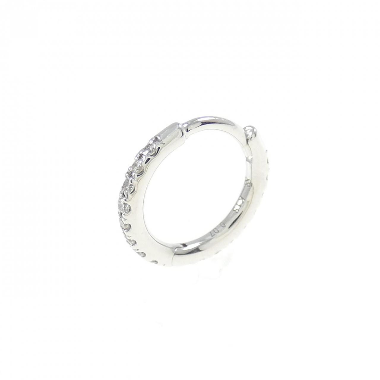 ヒロタカ マンハッタン ピアス 0.07CT 片耳