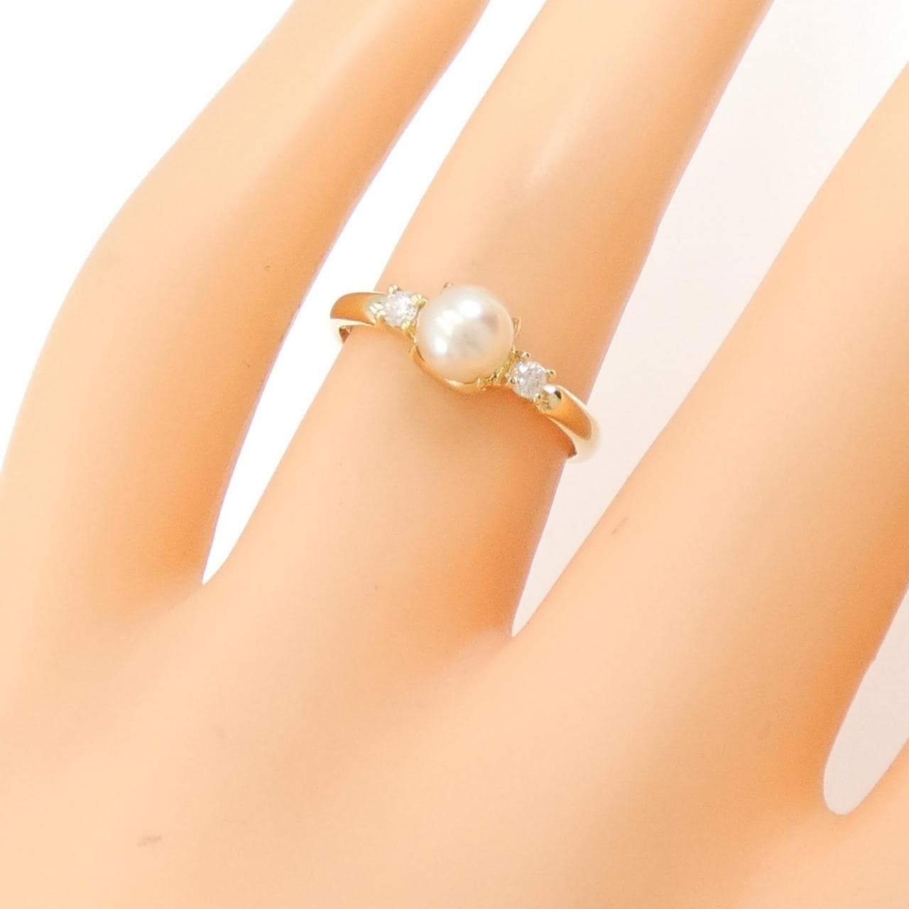 K18YG アコヤパール リング 5.3mm