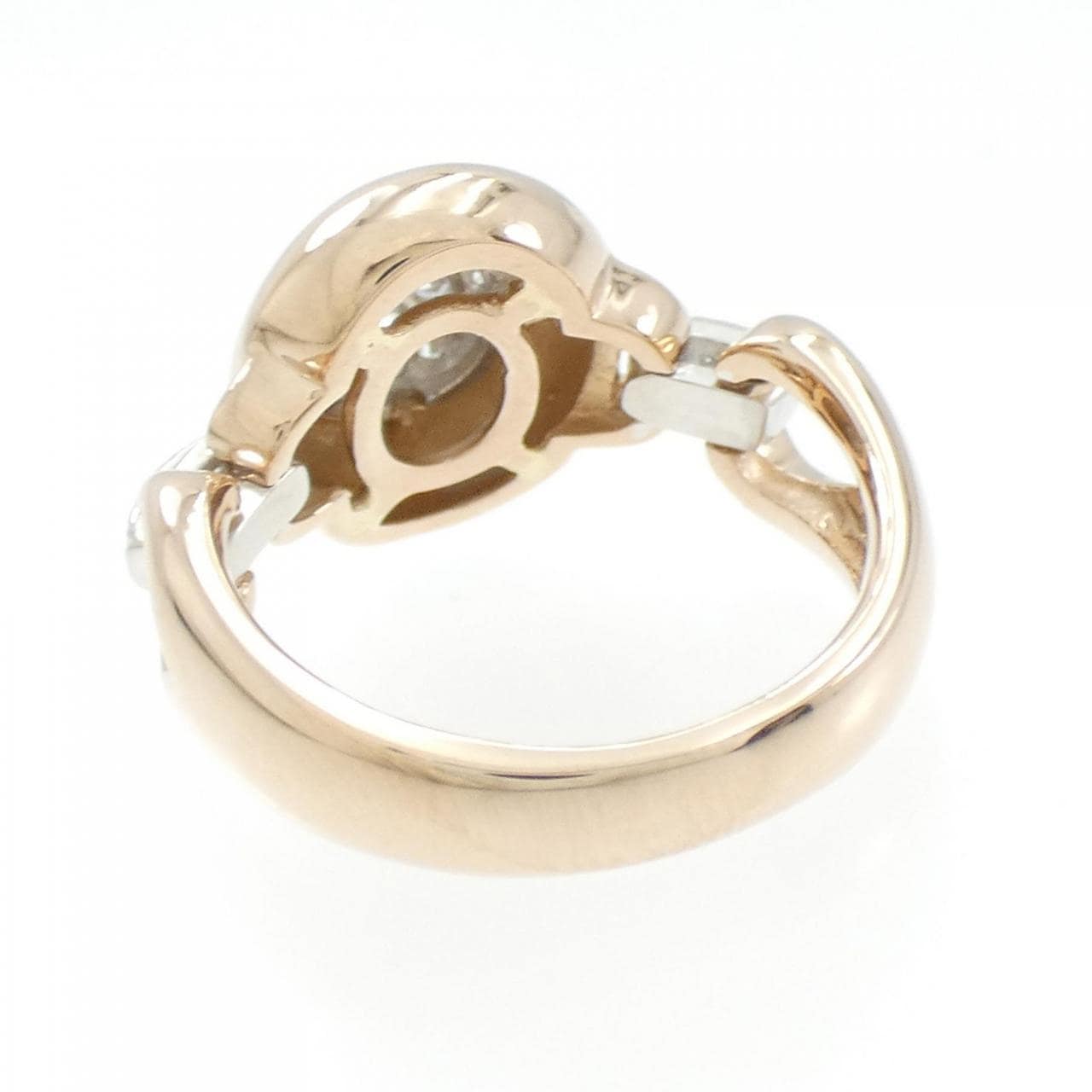 K18PG/PT ダイヤモンド リング 0.45CT