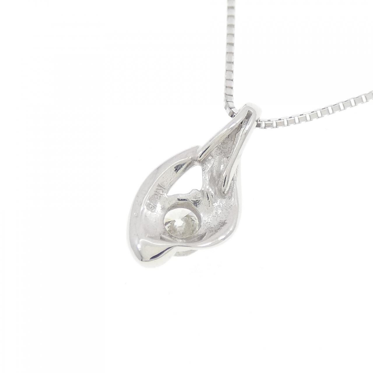 K18WG ダイヤモンド ネックレス 0.20CT