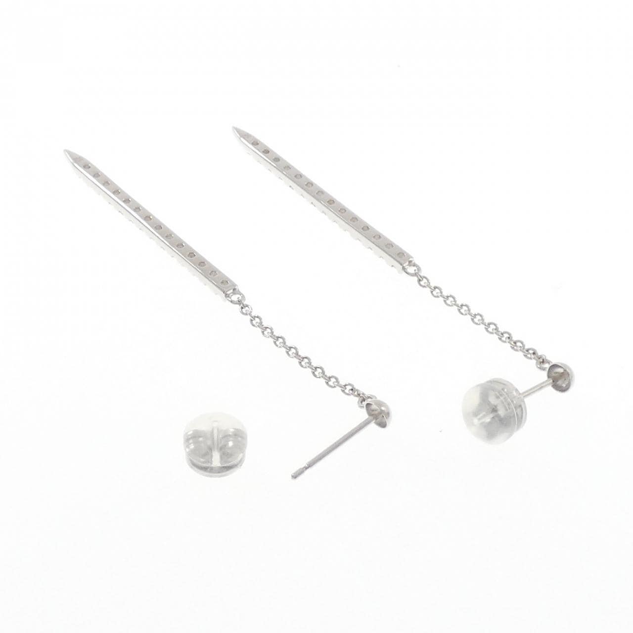 K18WG ダイヤモンド ピアス 0.40CT