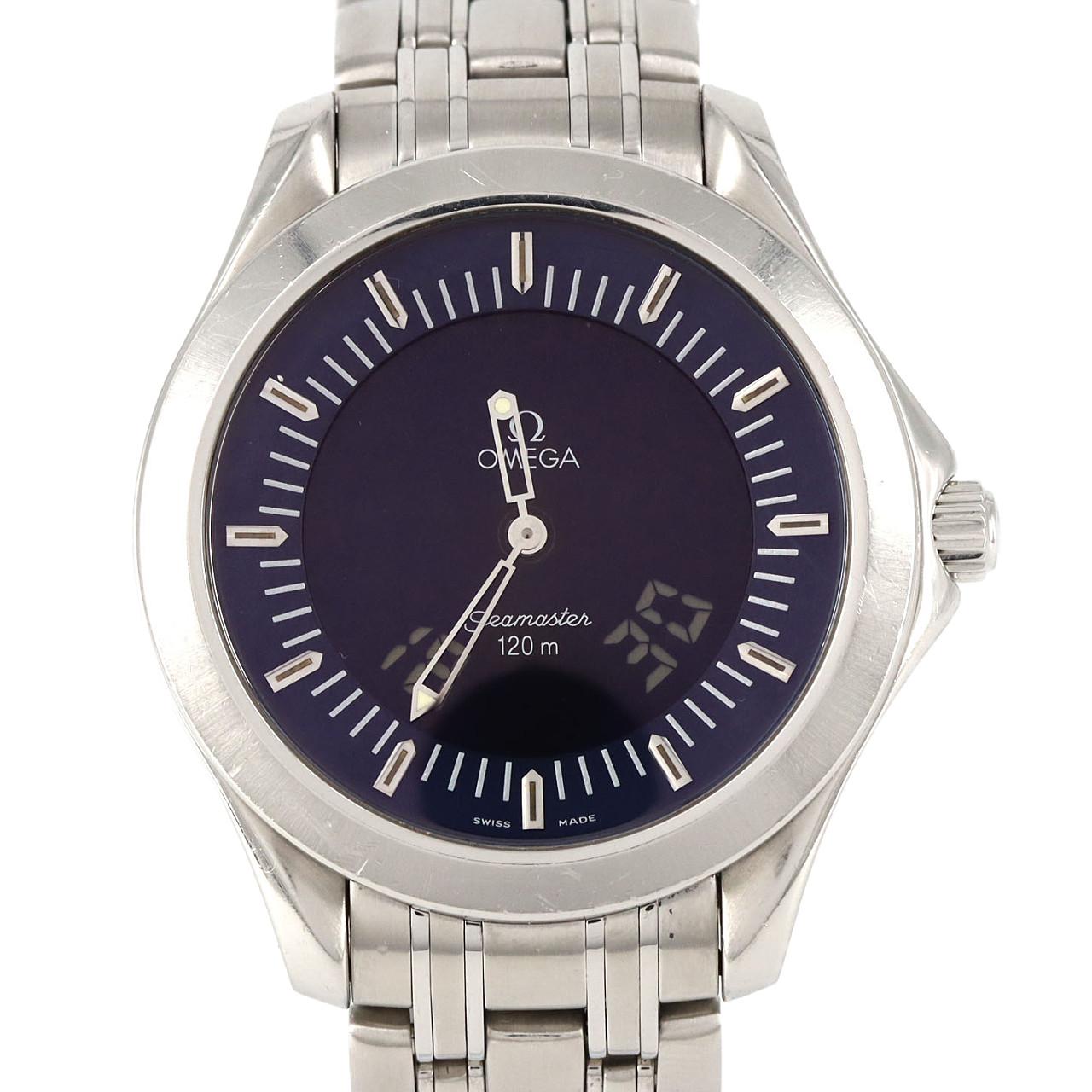 【ノーメンテナンス還元価格】オメガ シーマスター120デジアナ 2521.81 SS クォーツ