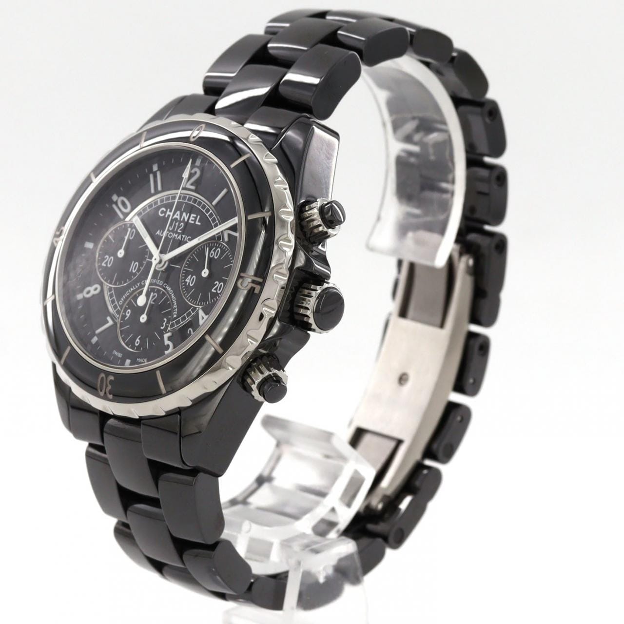 シャネル J12クロノグラフ セラミック H0940 セラミック 自動巻