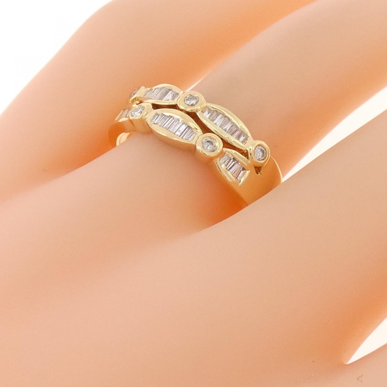 K18YG ダイヤモンド リング 0.34CT