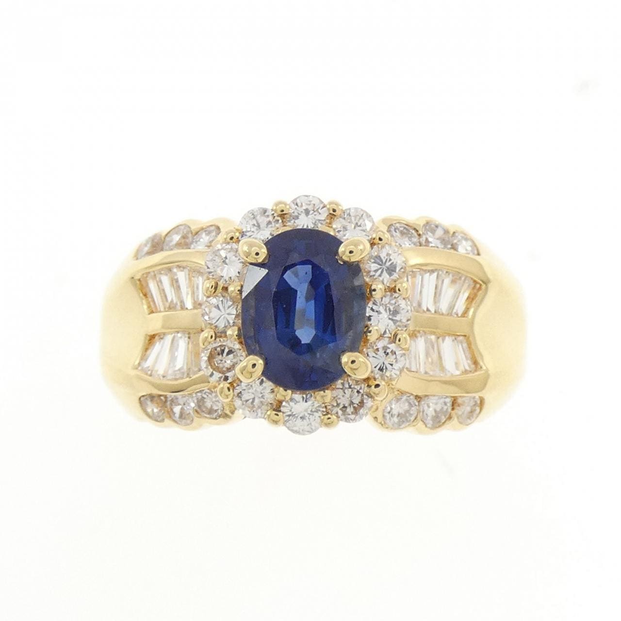 K18YG サファイヤ リング 1.23CT