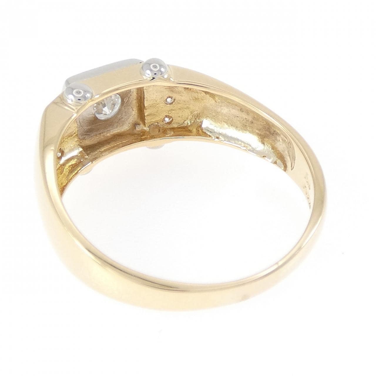 K18YG/PT900 ダイヤモンド リング 0.30CT