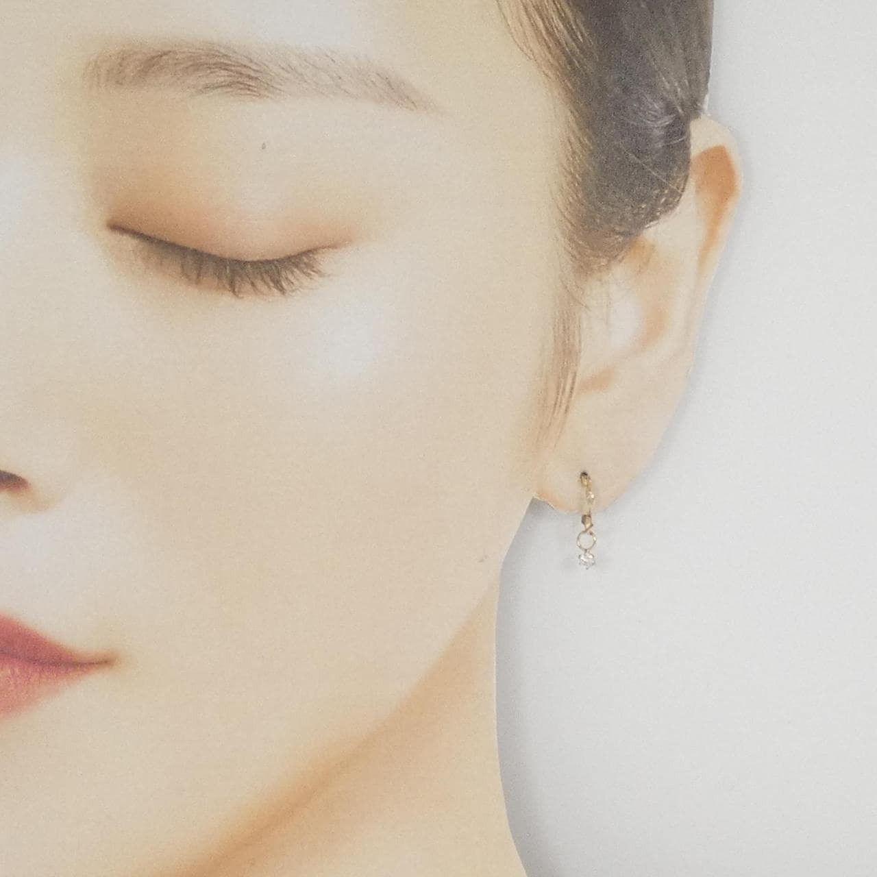 K10YG/K18YG ダイヤモンド ピアス 0.10CT