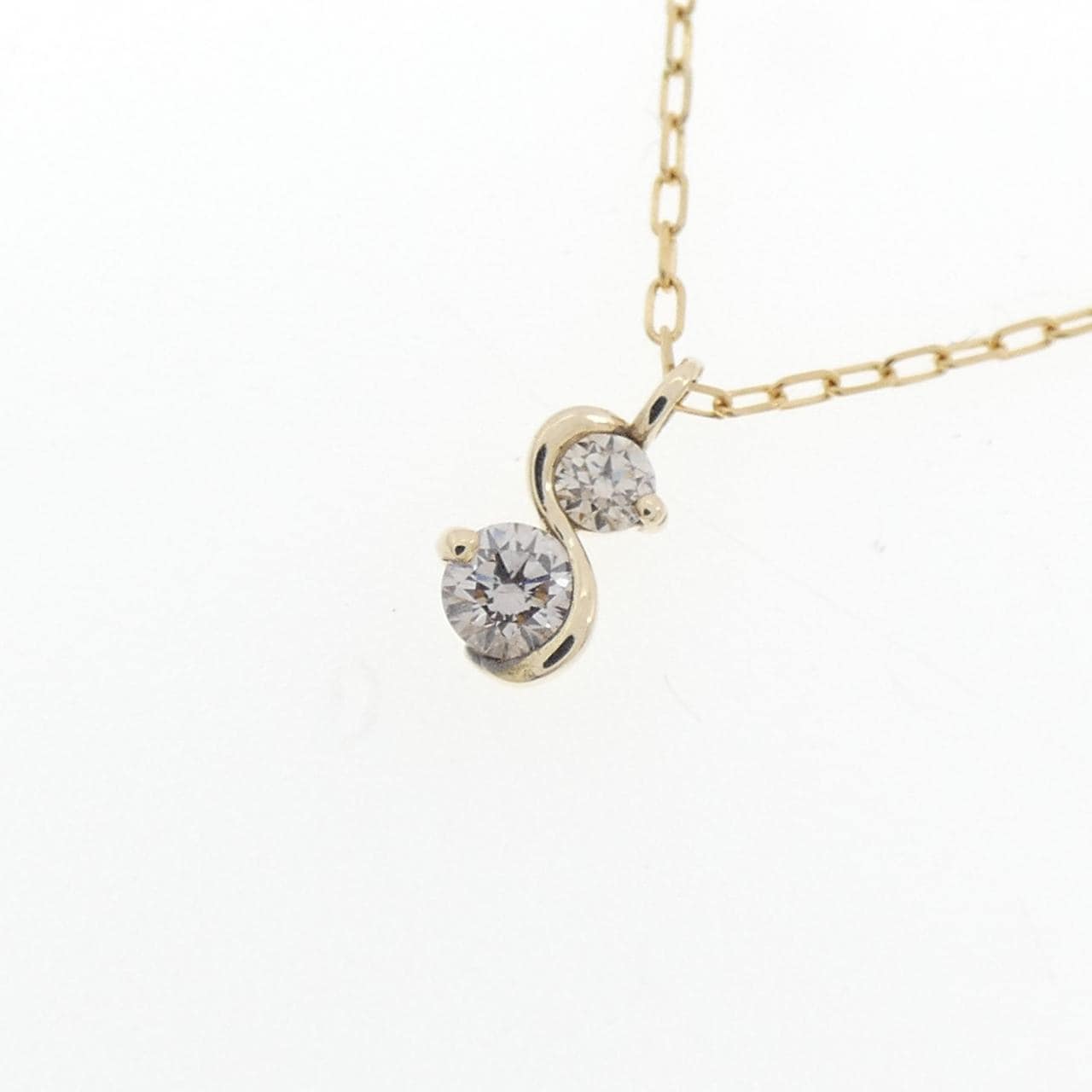 K10YG ダイヤモンド ネックレス 0.10CT