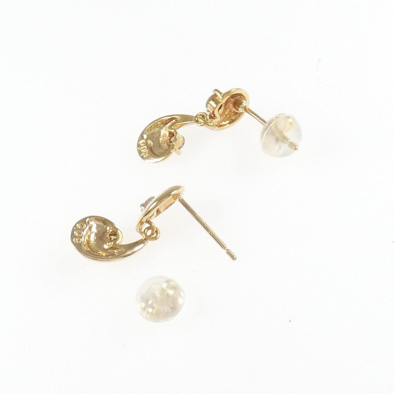 K18YG ダイヤモンド ピアス 0.18CT