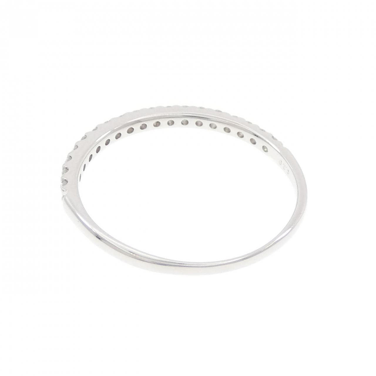 K10WG ハーフエタニティ ダイヤモンド リング 0.20CT