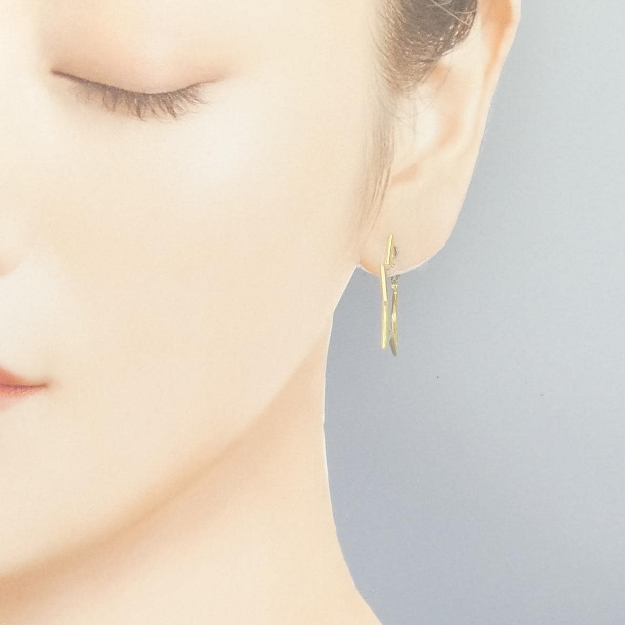 K18YG スター ピアス