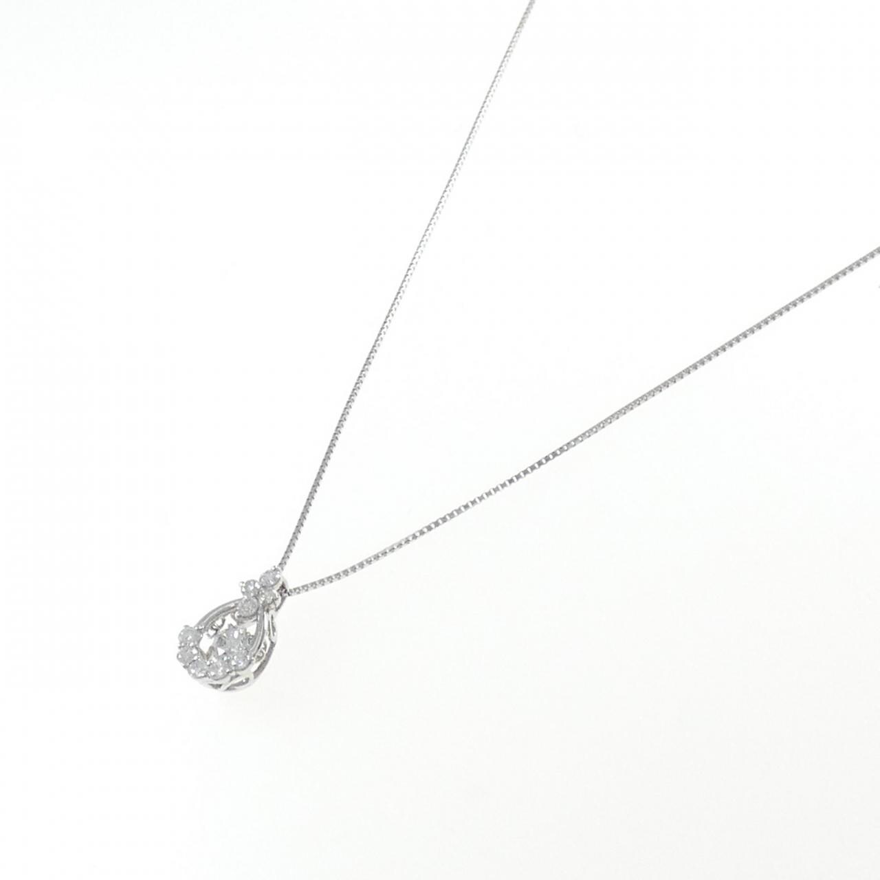 [BRAND NEW] PT Diamond Necklace 0.274CT E SI2 Good