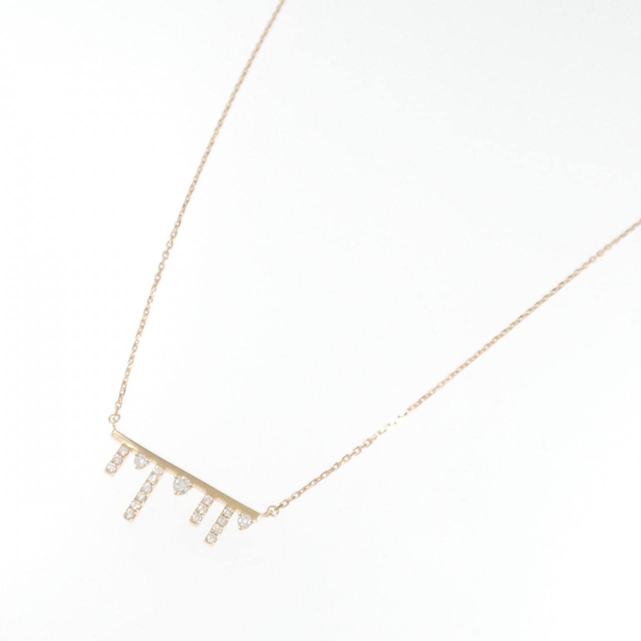 750PG ダイヤモンド ネックレス 0.17CT