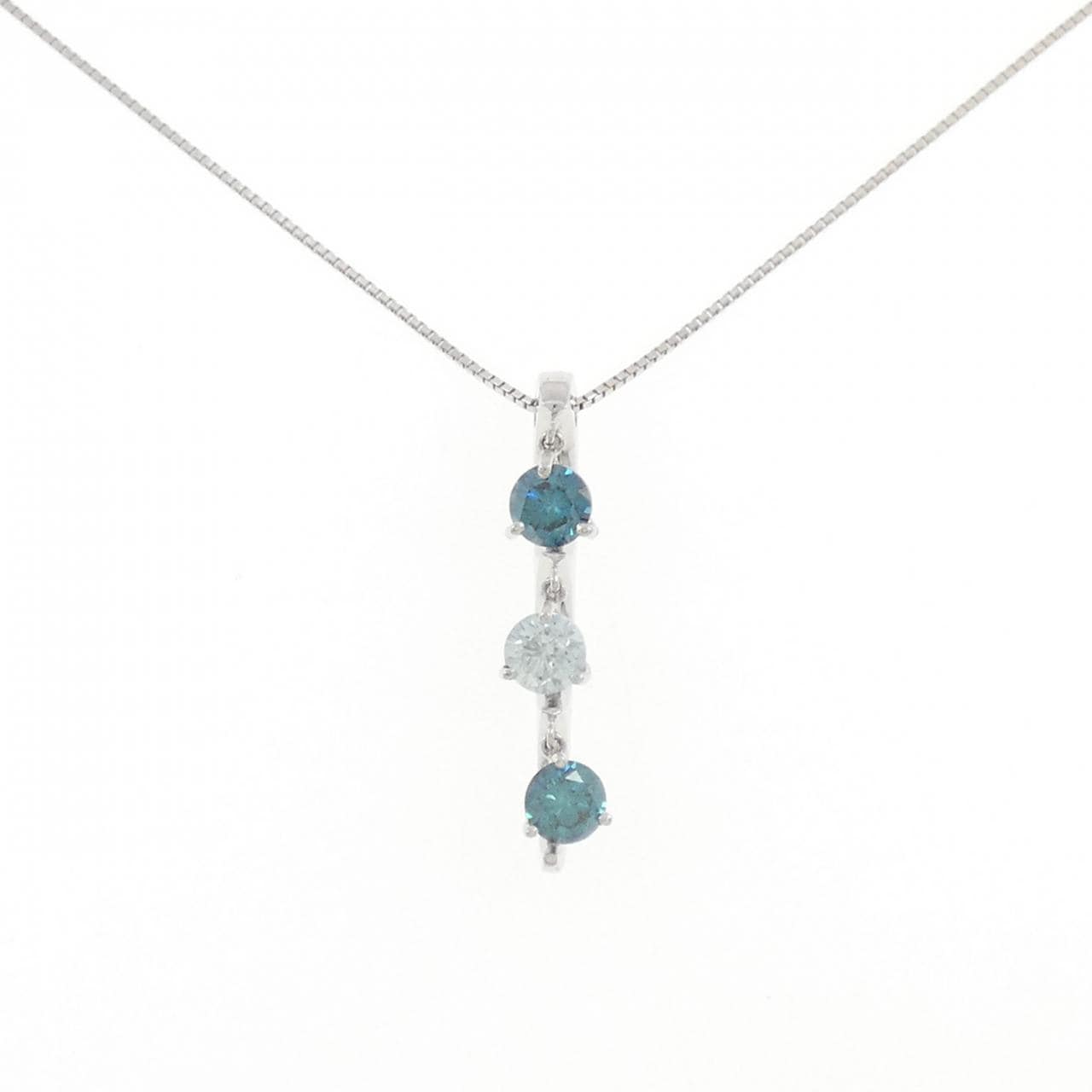 K18WG ダイヤモンド ネックレス 1.00CT