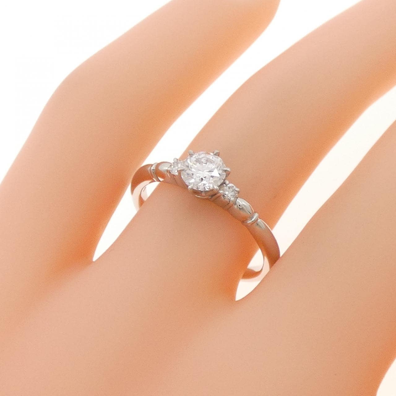 PT900 ダイヤモンド リング 0.428CT D VVS2 EXT