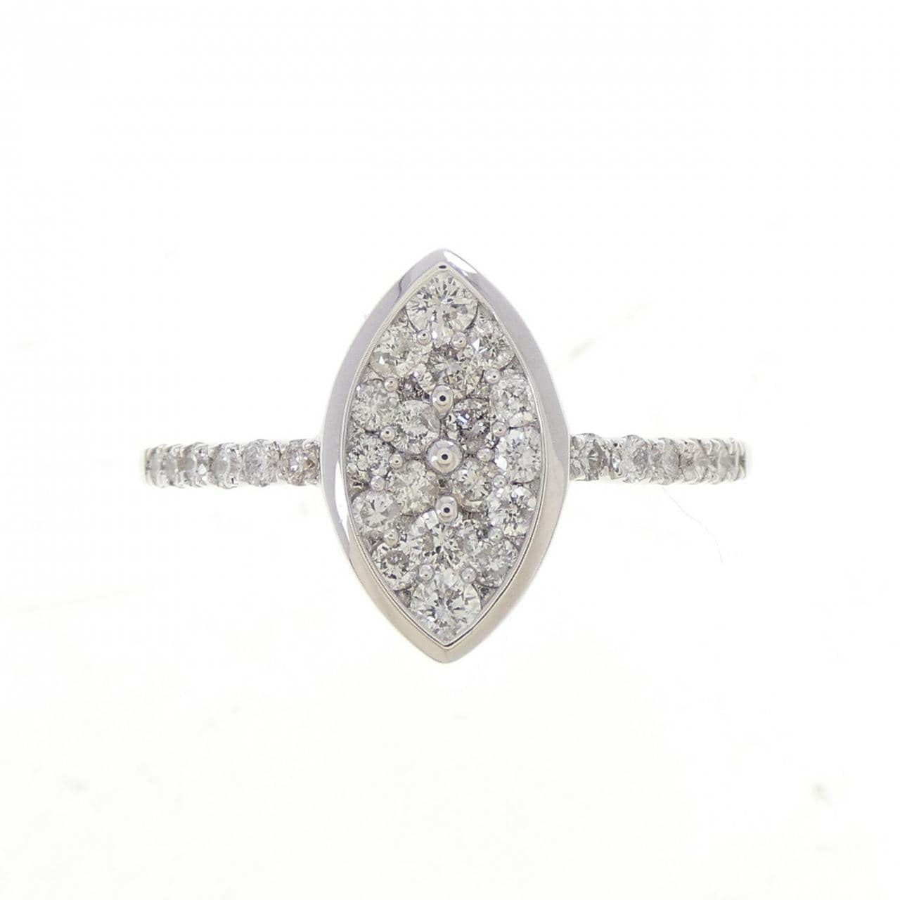 K18WG ダイヤモンド リング 0.5CT