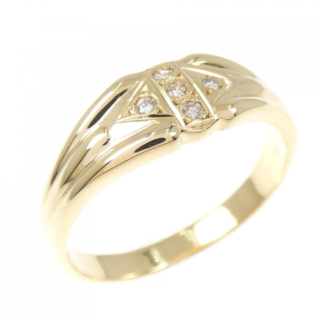 K18YG ダイヤモンド リング 0.05CT