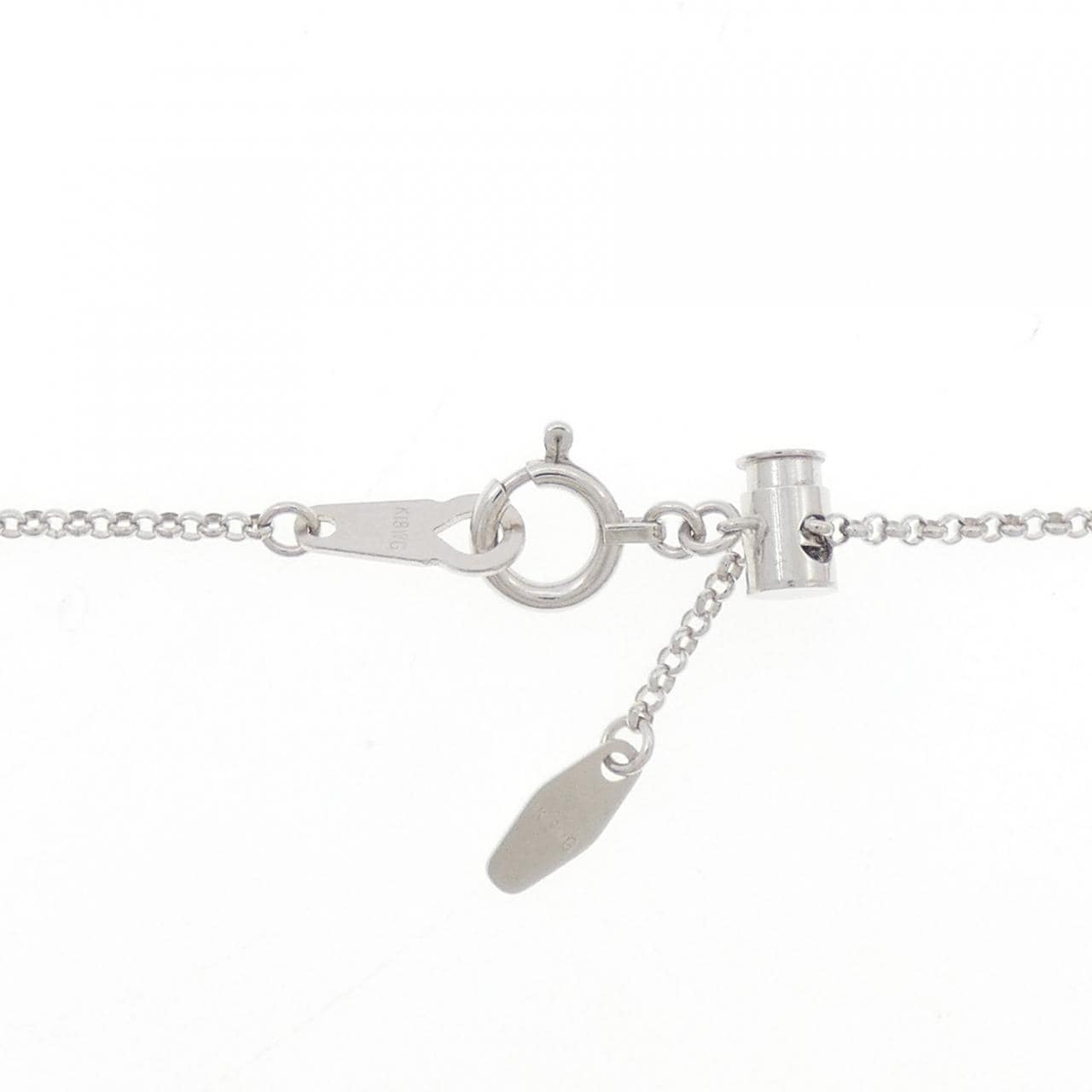 K18WG ハート パヴェ ダイヤモンド ネックレス 0.50CT