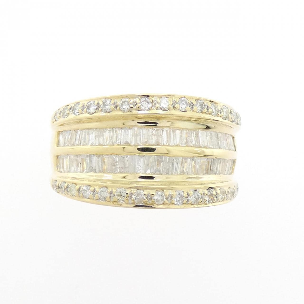 K18YG/K18WG ダイヤモンド リング 1.00CT