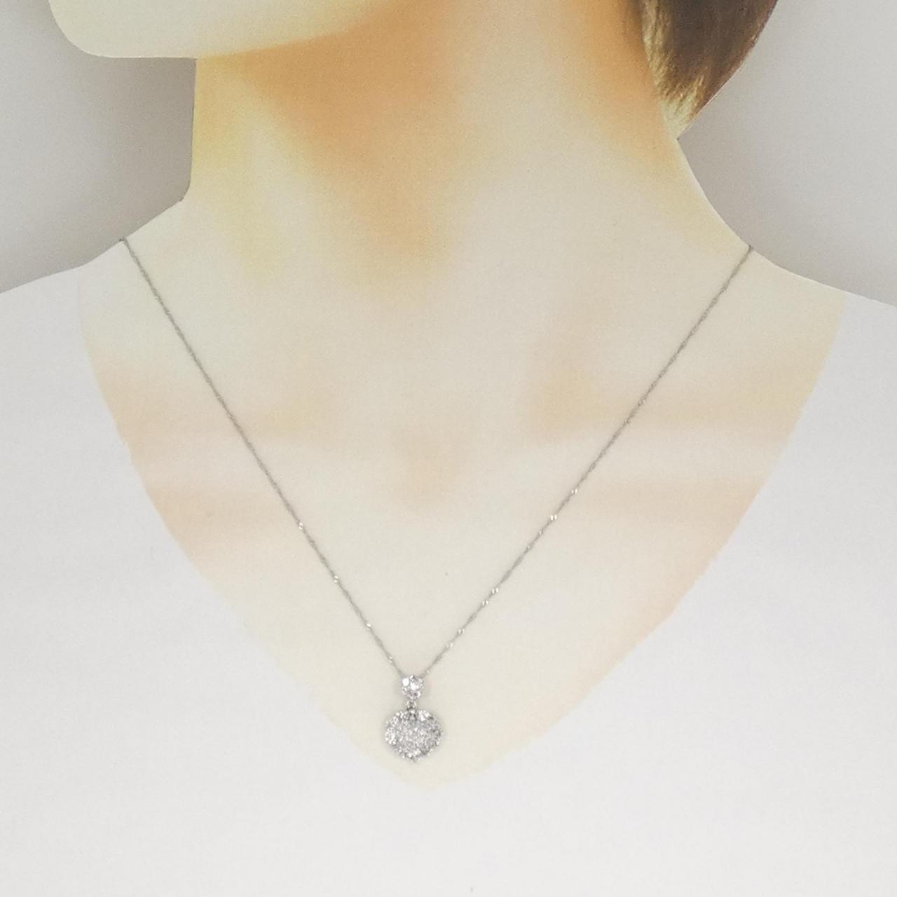 PT900/PT850 ダイヤモンド ネックレス 1.00CT