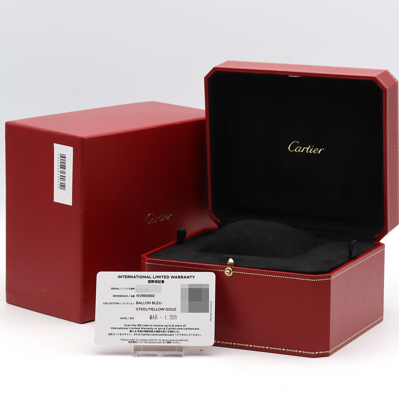 カルティエ バロンブルー コンビ W6920099/W2BB0002 SSxYG 自動巻