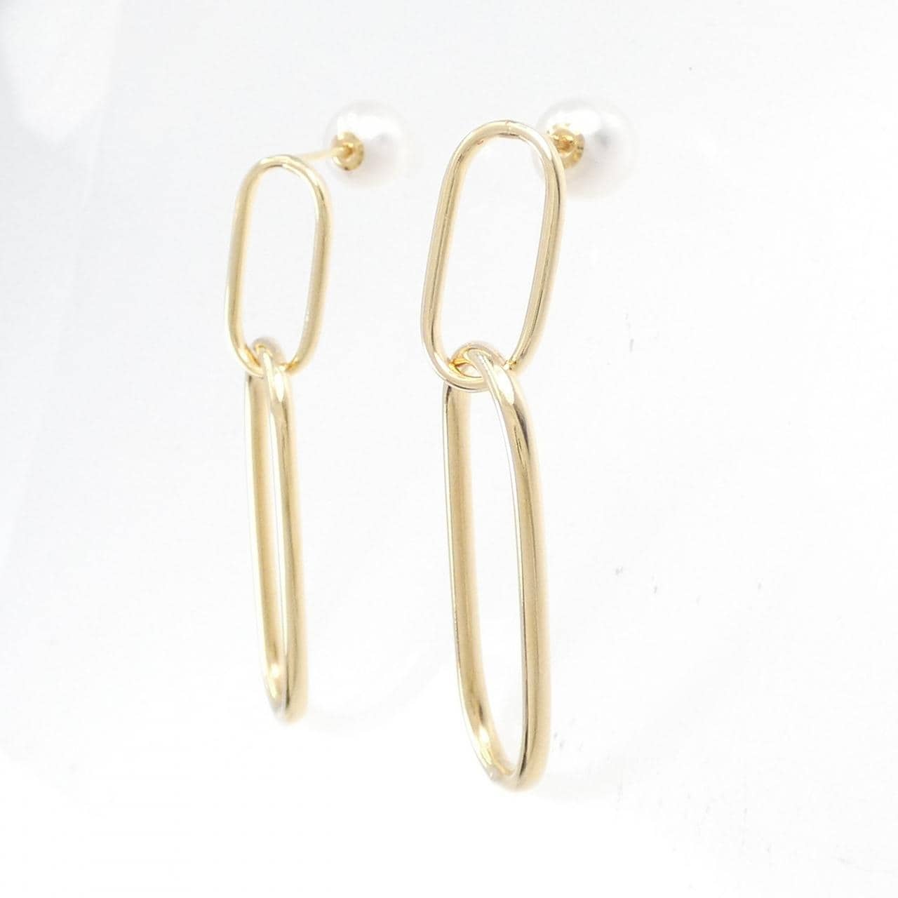 【新品】K18YG アコヤパール ピアス 7.7mm
