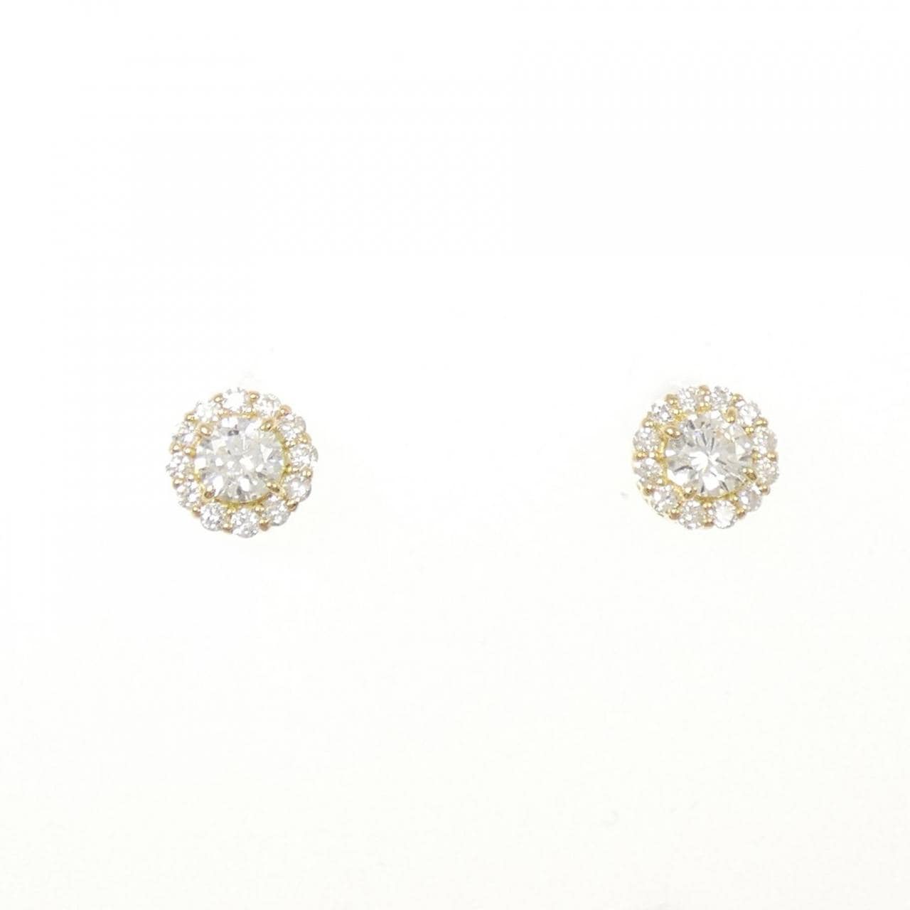 【リメイク】K18YG ダイヤモンド ピアス 0.60CT