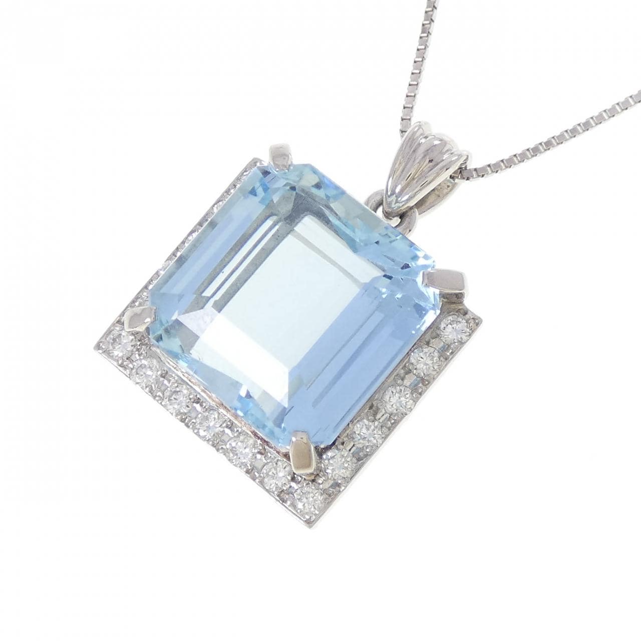 PT900/PT850 アクアマリン ネックレス 11.10CT
