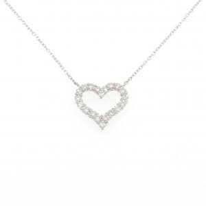 PT900/PT850 ハート ダイヤモンド ネックレス 1.00CT