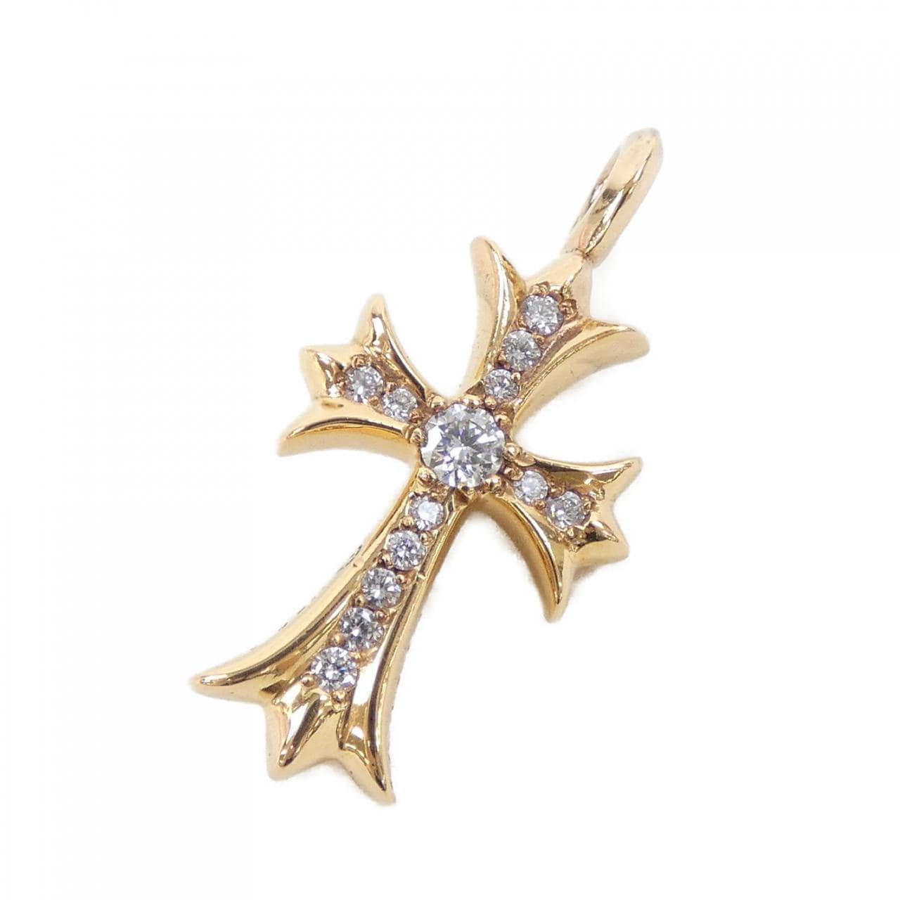 クロムハーツ CHROME HEARTS TINY CH CROSS F PAVE DMND　タイニーファットクロス 202033746GLDXXX011 ペンダント