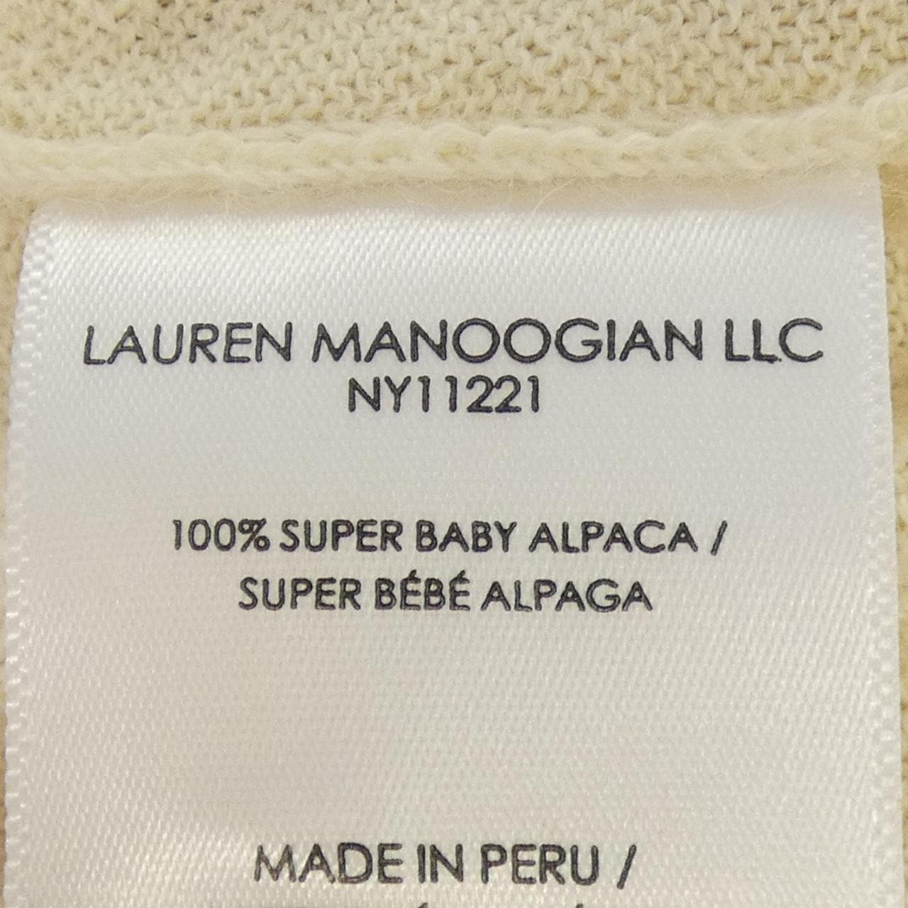 ローレンマヌーギアン LAUREN MANOOGIAN HPS24T1995Y246 ニット