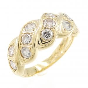K18YG ダイヤモンド リング 1.11CT