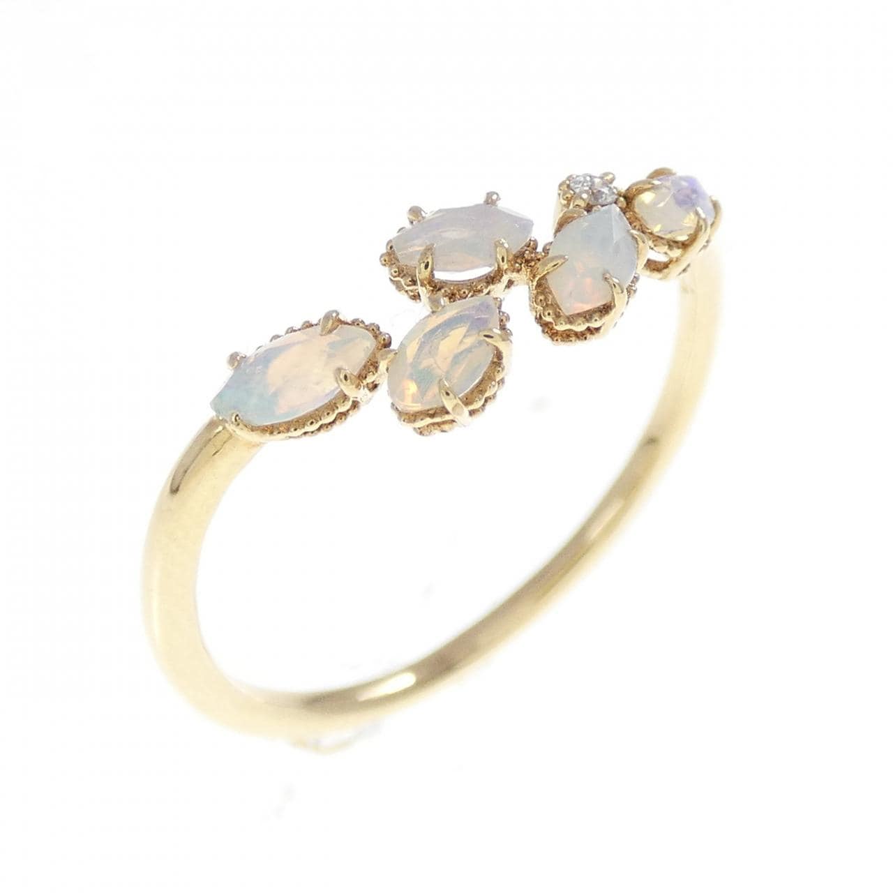 アガット オパール リング