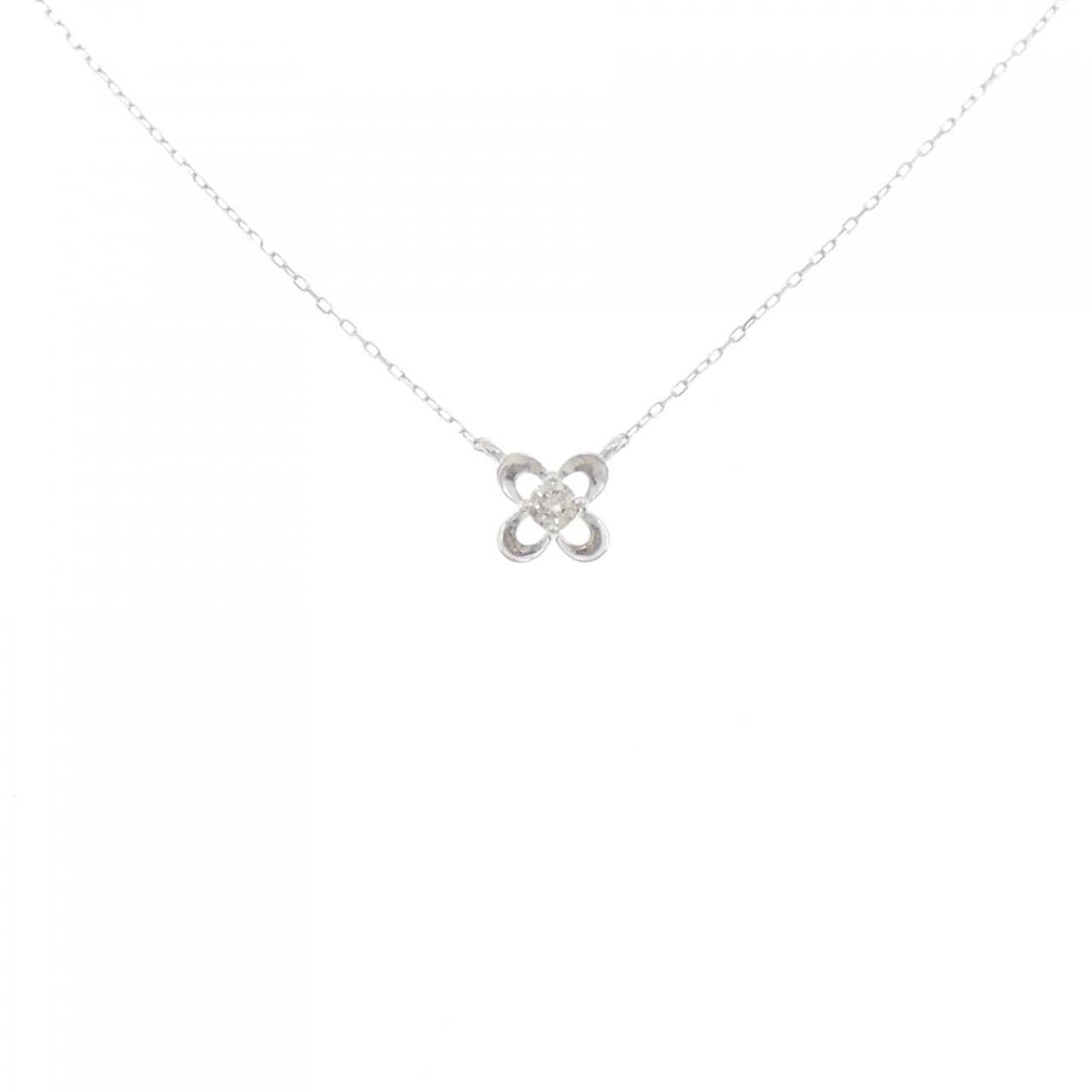 K18WG ダイヤモンド ネックレス 0.05CT