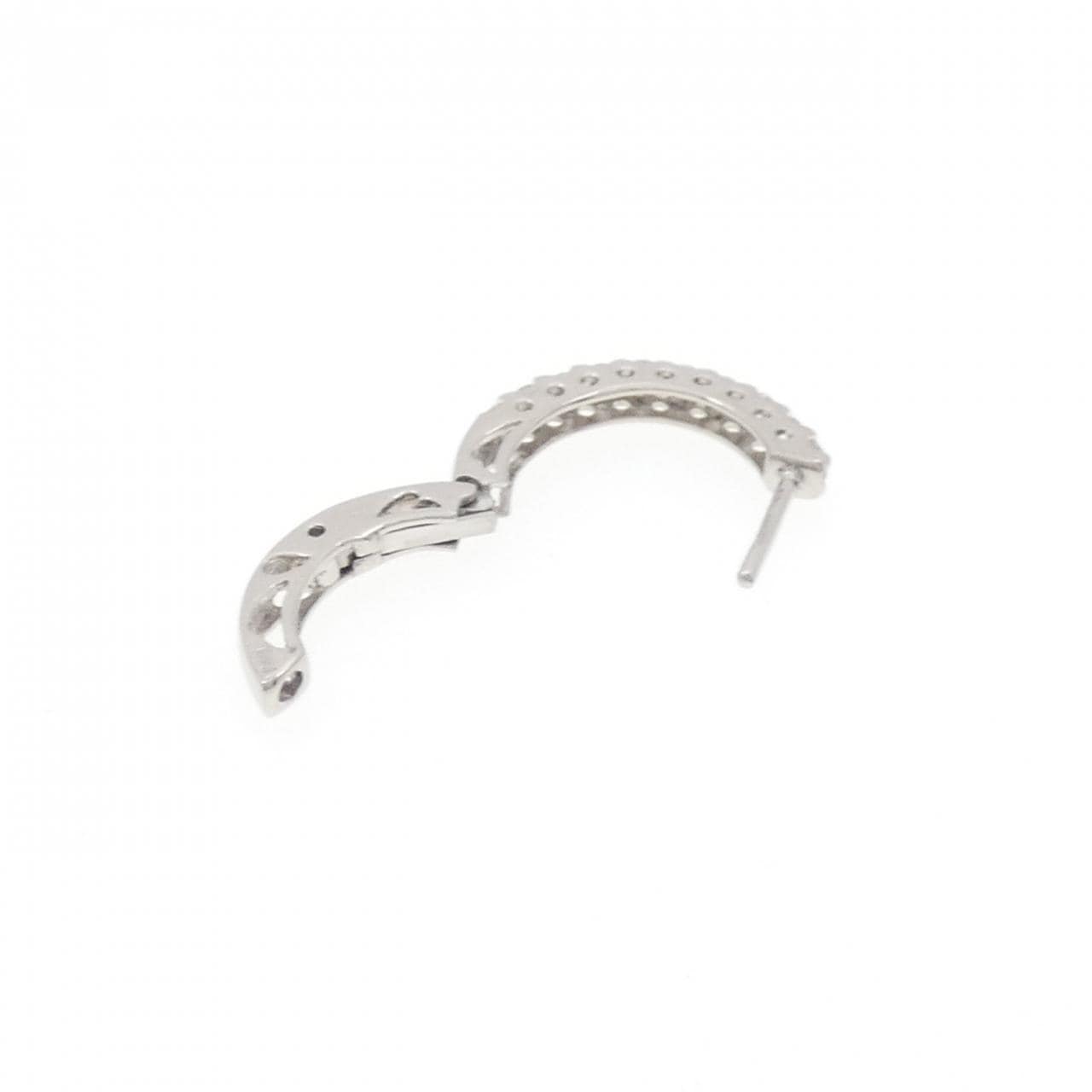 PT900 ダイヤモンド ピアス 0.35CT 片耳