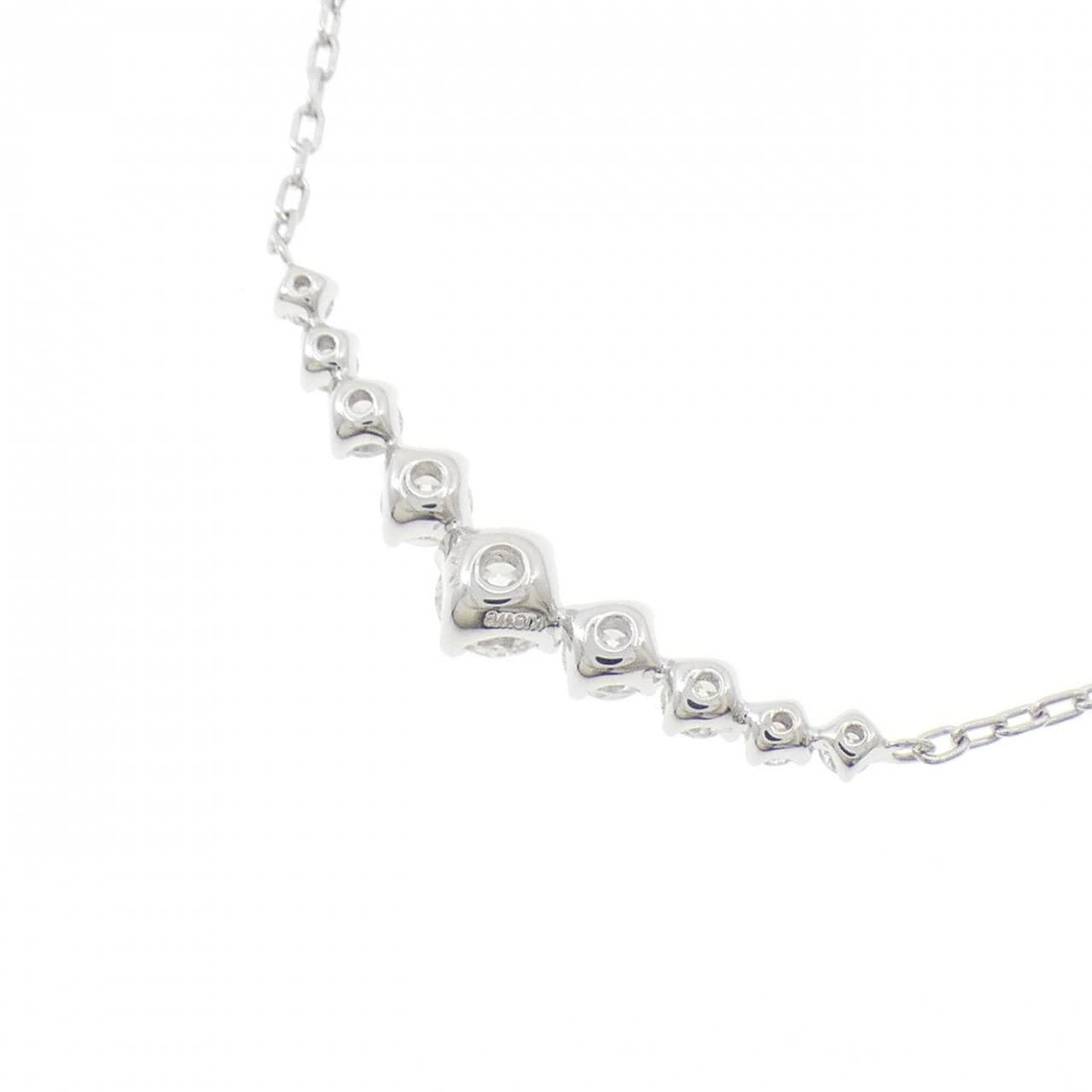 K18WG ダイヤモンド ネックレス 0.45CT