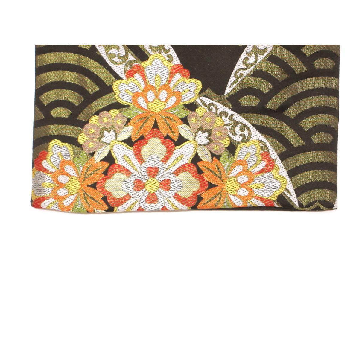 袋帯　全通柄　　芯なし仕立