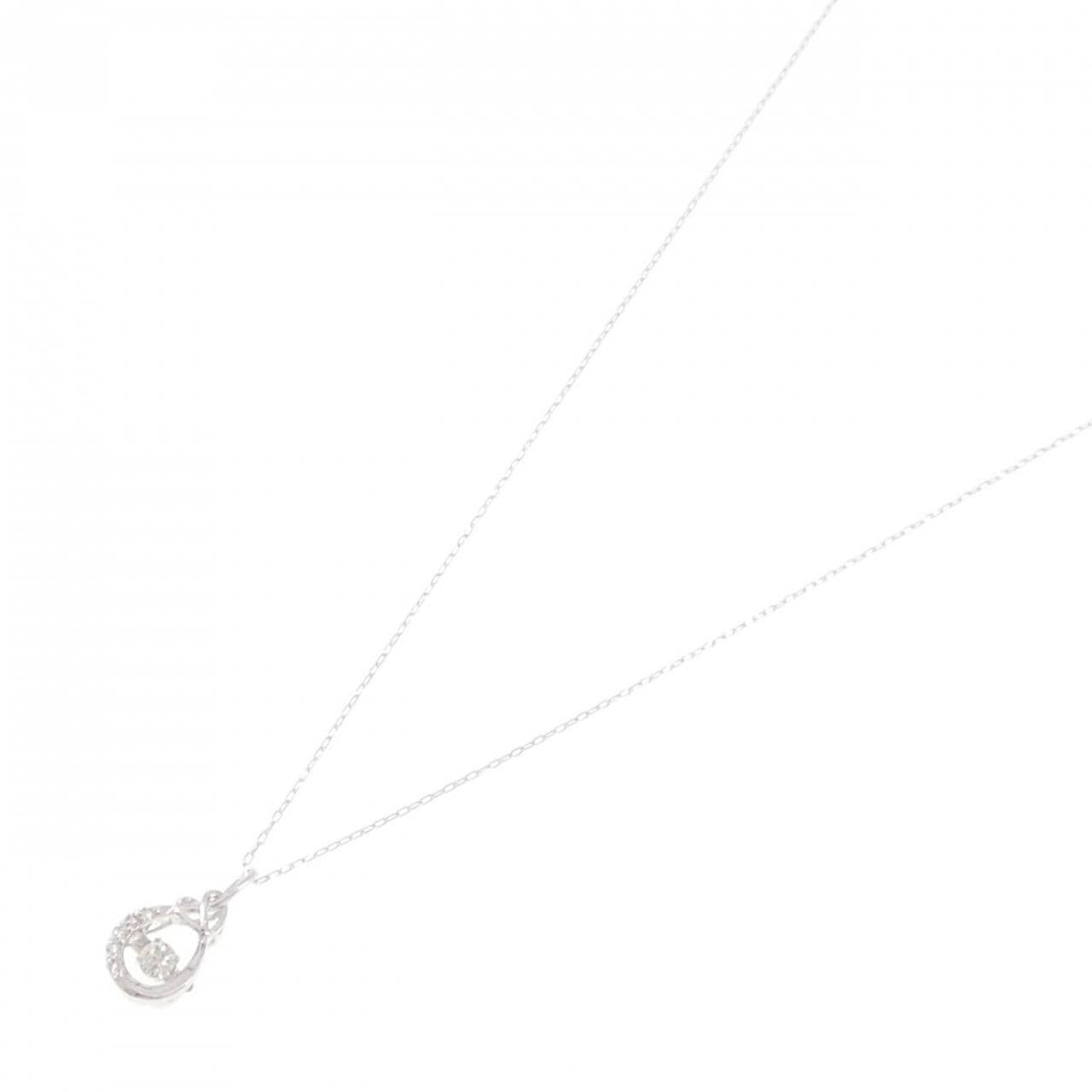 K18WG ダイヤモンド ネックレス 0.11CT