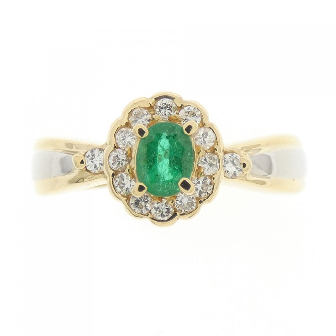 コメ兵｜K18YG/PT エメラルド リング 0.19CT｜ジュエリー