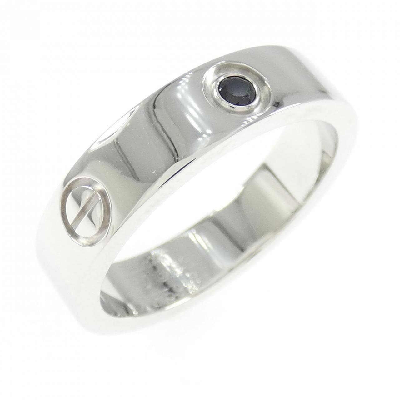 CARTIER LOVE戒指 1P 黑色藍寶石