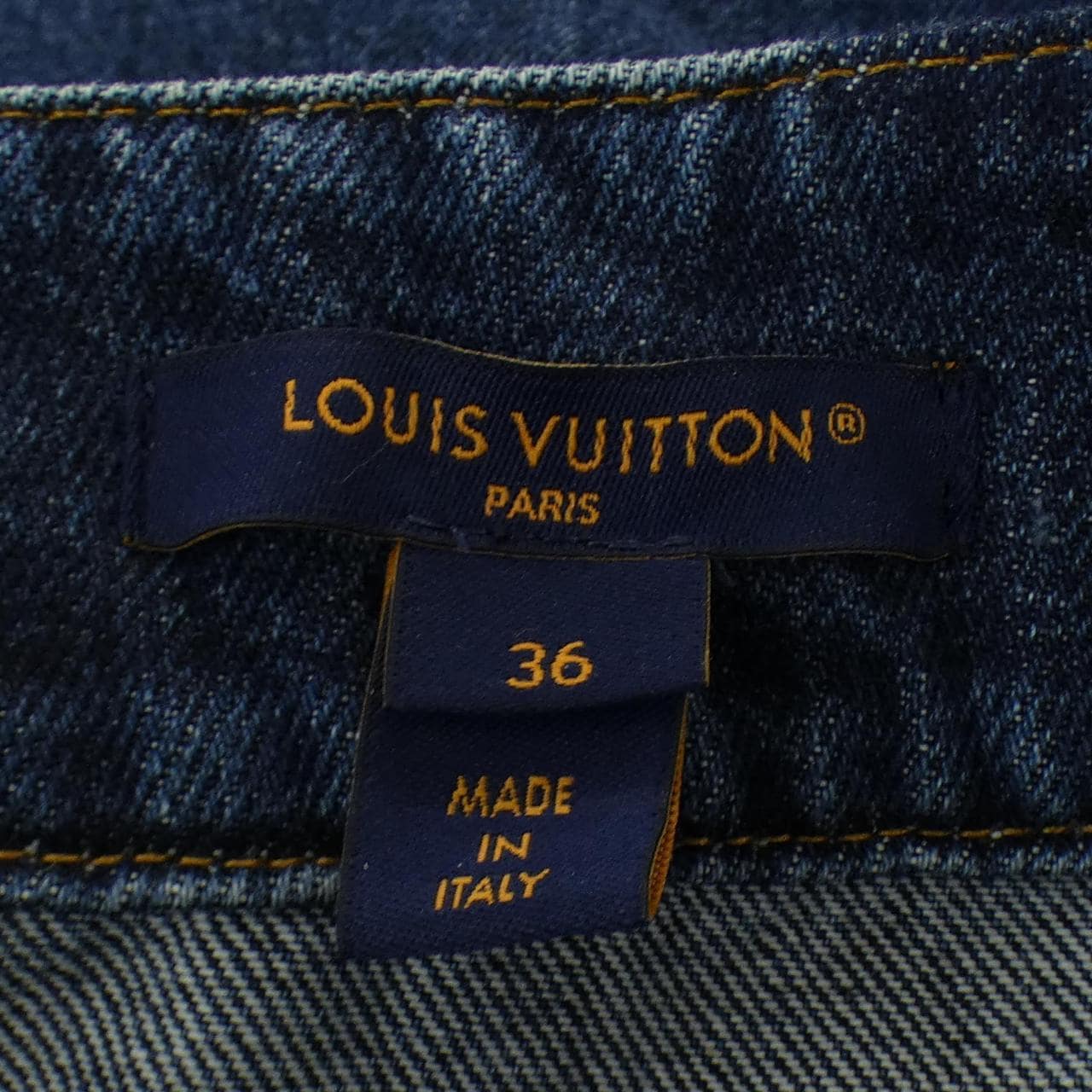 ルイヴィトン LOUIS VUITTON モノグラム アクセント ロウデニム FUSK98GOW スカート