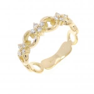 K18YG ダイヤモンド リング 0.13CT