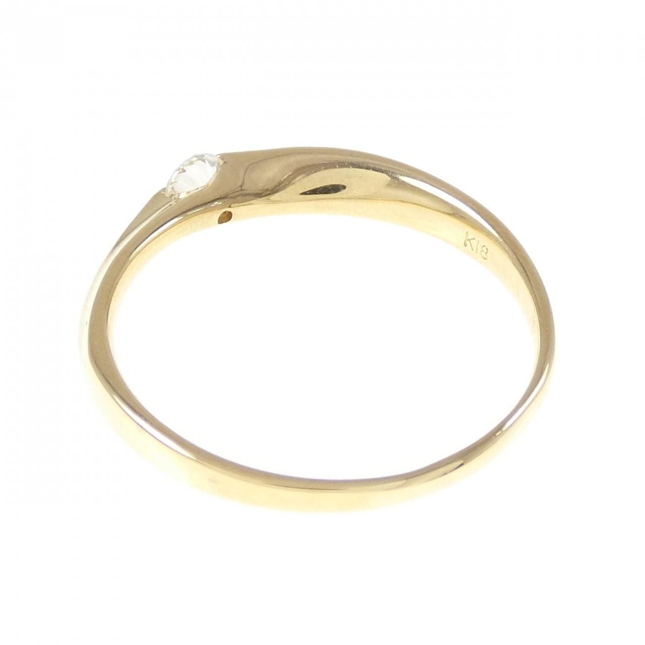 K18YG ダイヤモンド リング 0.14CT