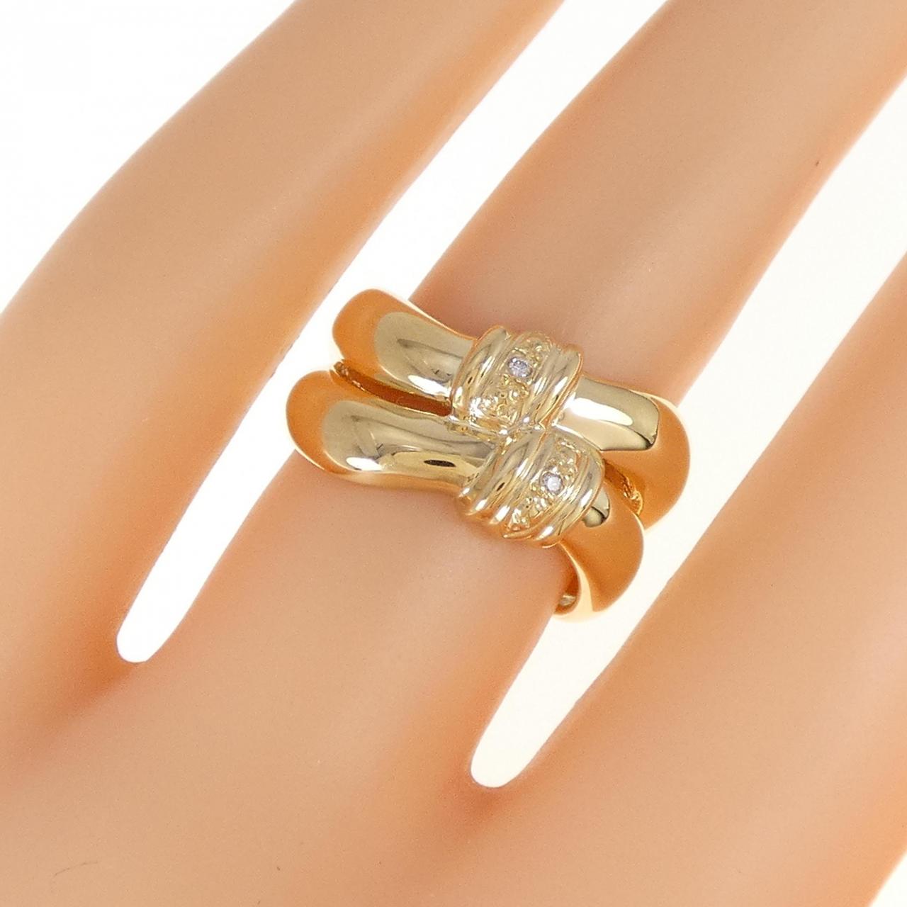 K18YG ダイヤモンド リング 0.01CT