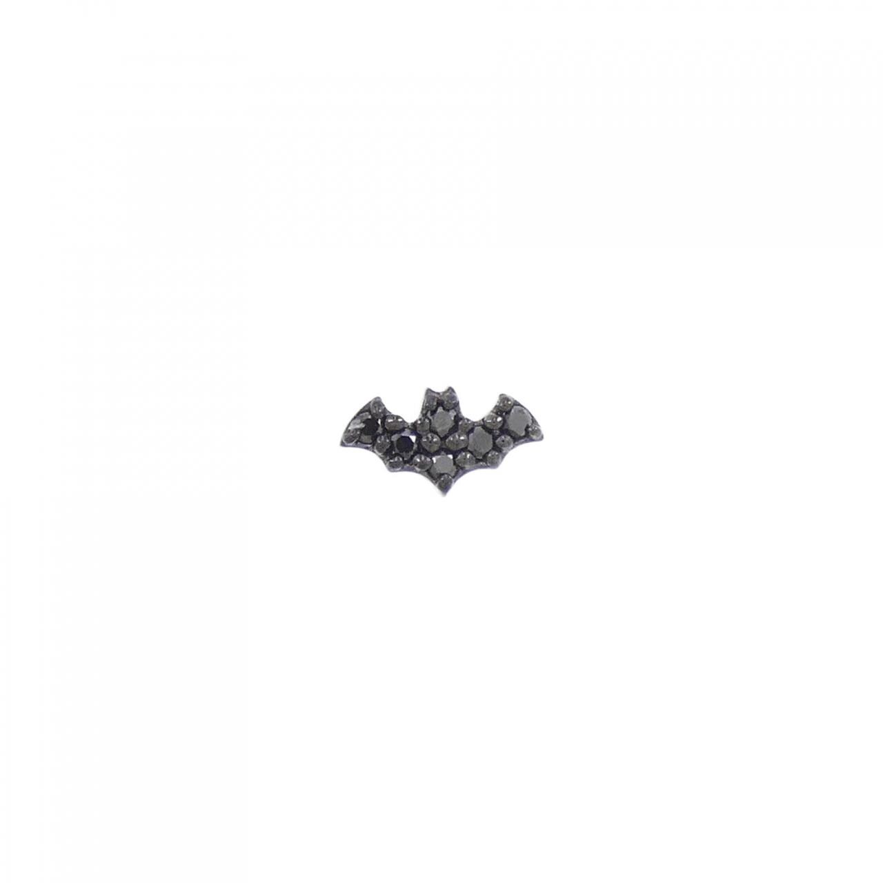[新品] K18BG/K18YG 蝙蝠鑽石耳環 0.03CT单耳