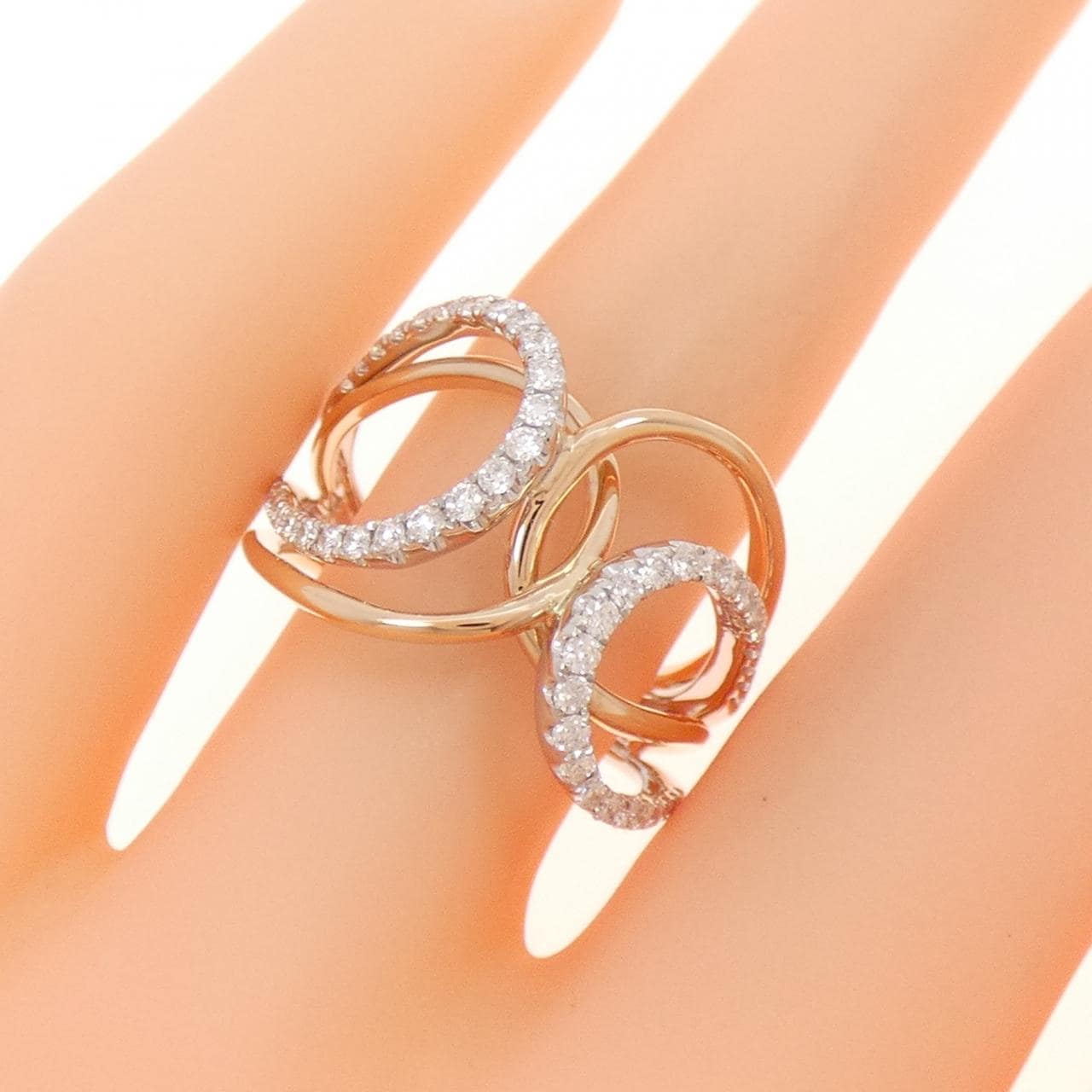 750WG/750PG ダイヤモンド リング 0.47CT