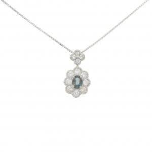PT900/PT850 アレキサンドライト ネックレス 0.41CT