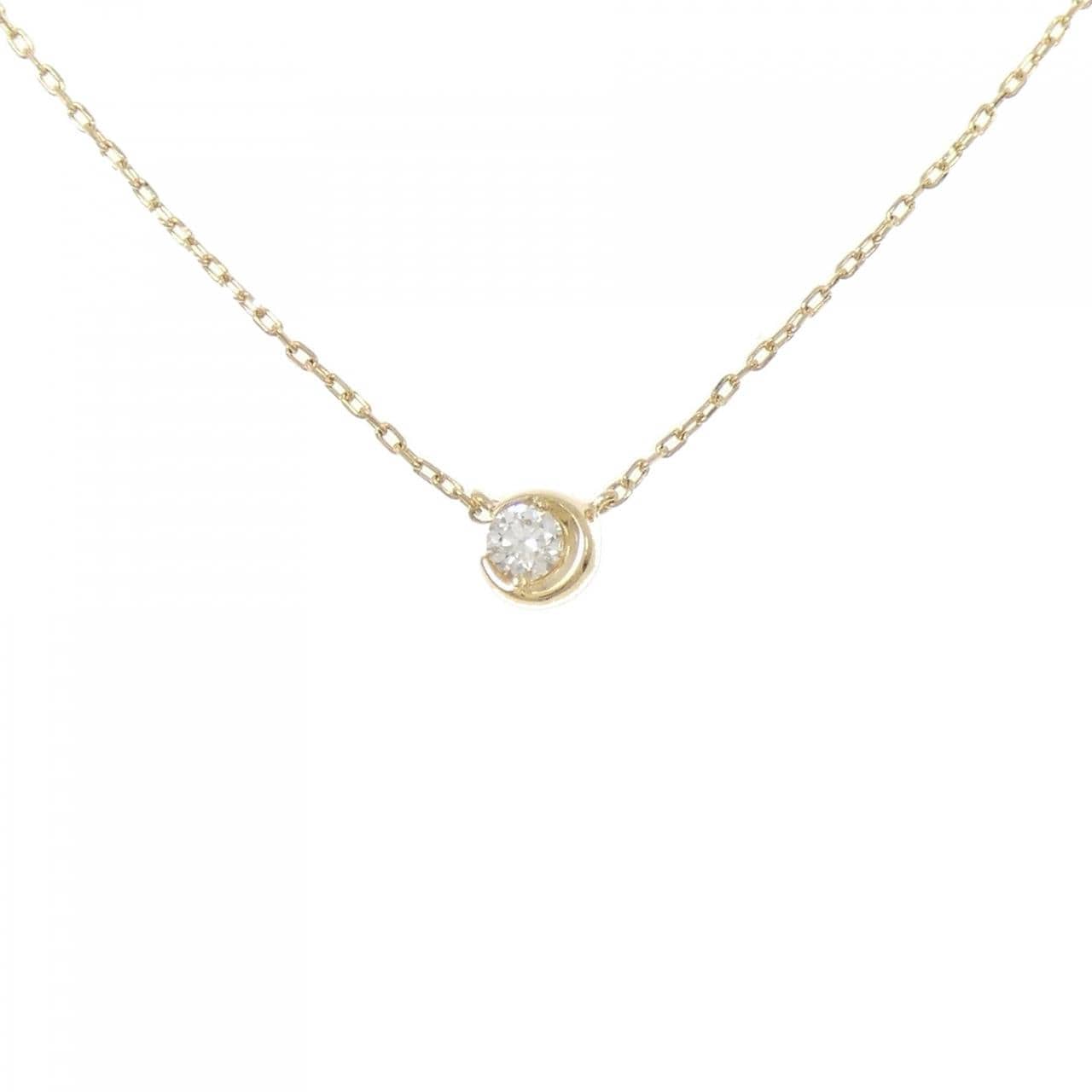 スタージュエリー ムーンセッティング ネックレス 0.04CT