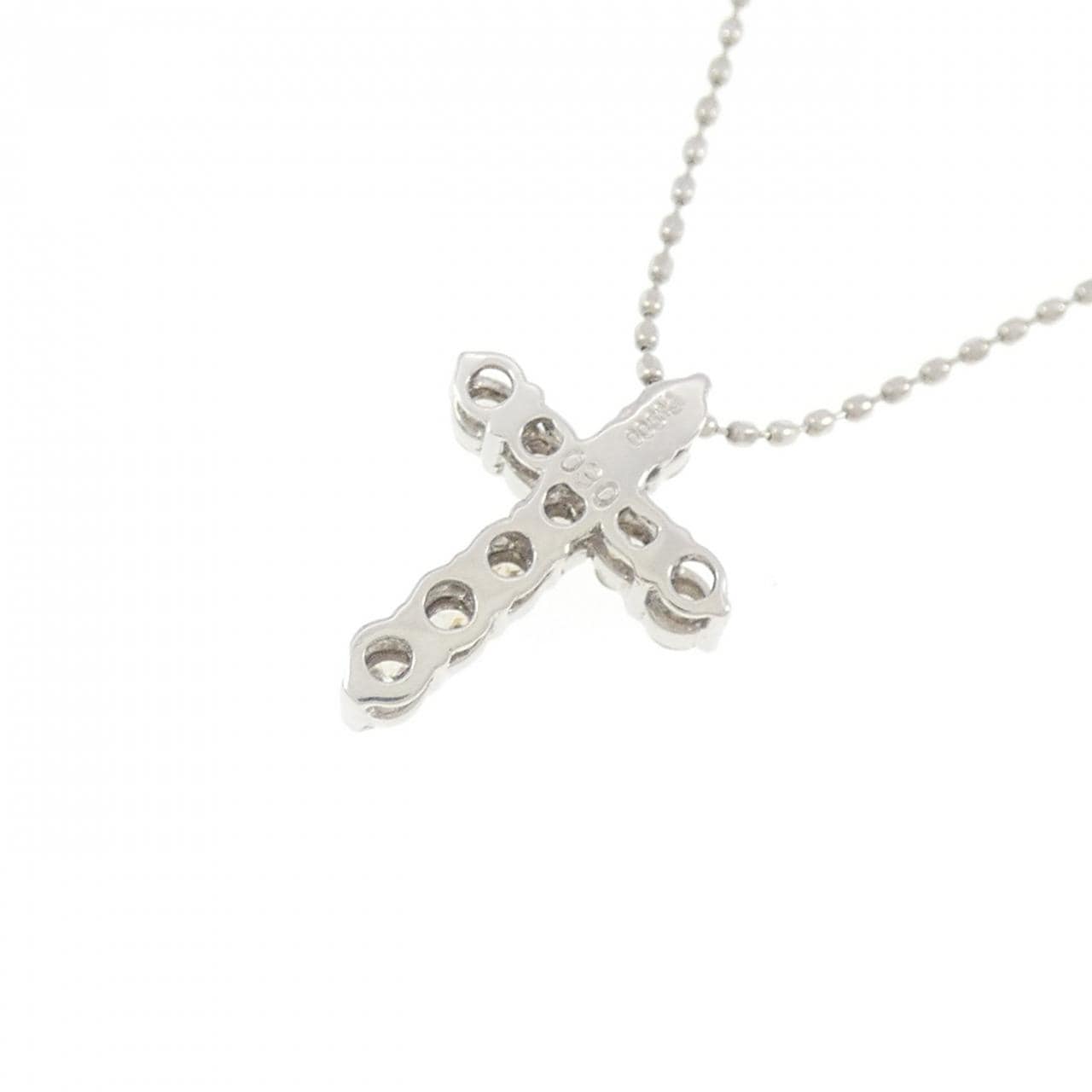 PT900 クロス ダイヤモンド ネックレス 0.30CT