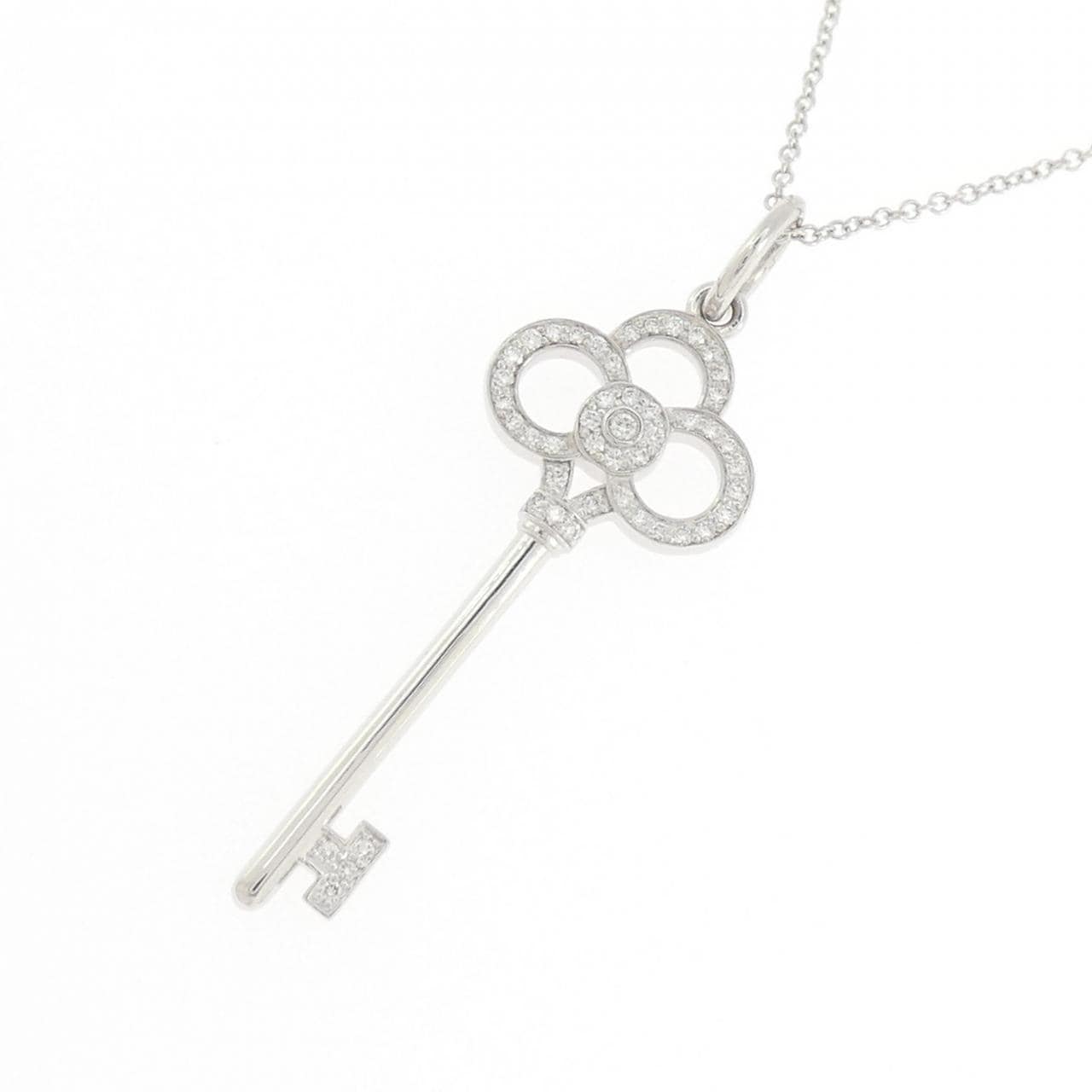 ティファニー クラウン キー ミニ ネックレス 0.11CT